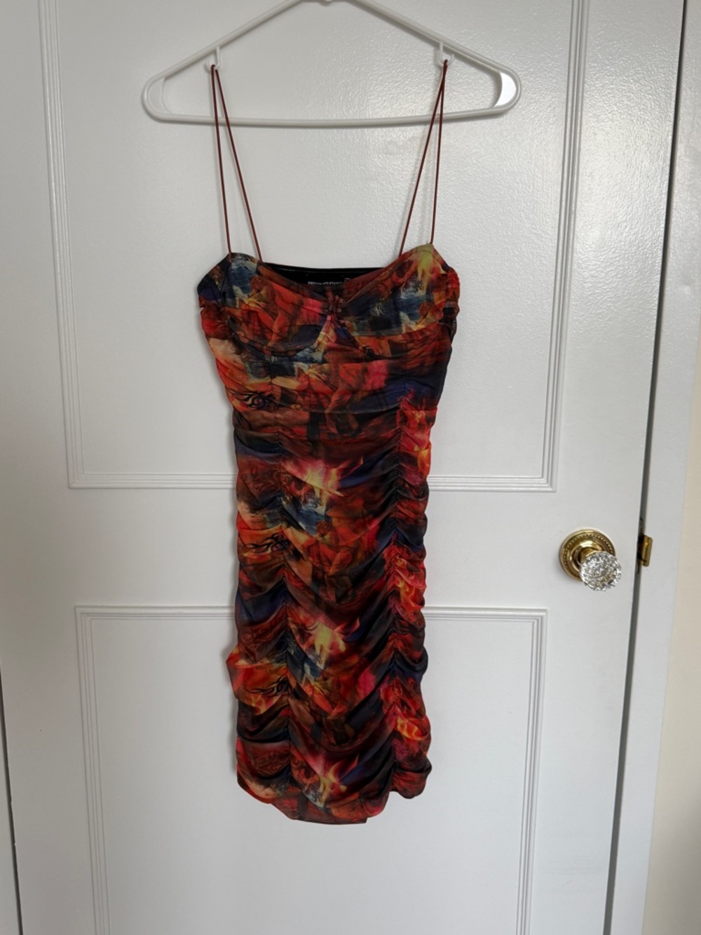 PrettyLittleThing Abstract Bodycon Mini Dress